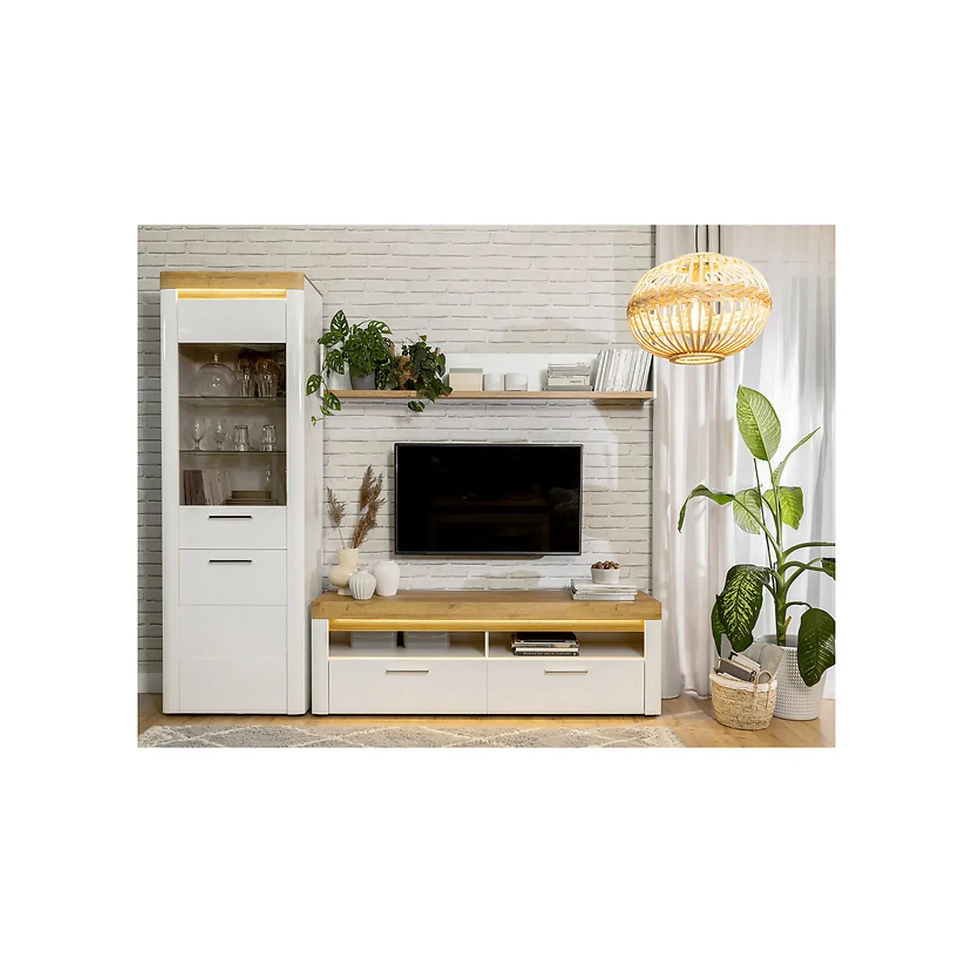 Raft BERGEN OCN-28634, alb/stejar grandson