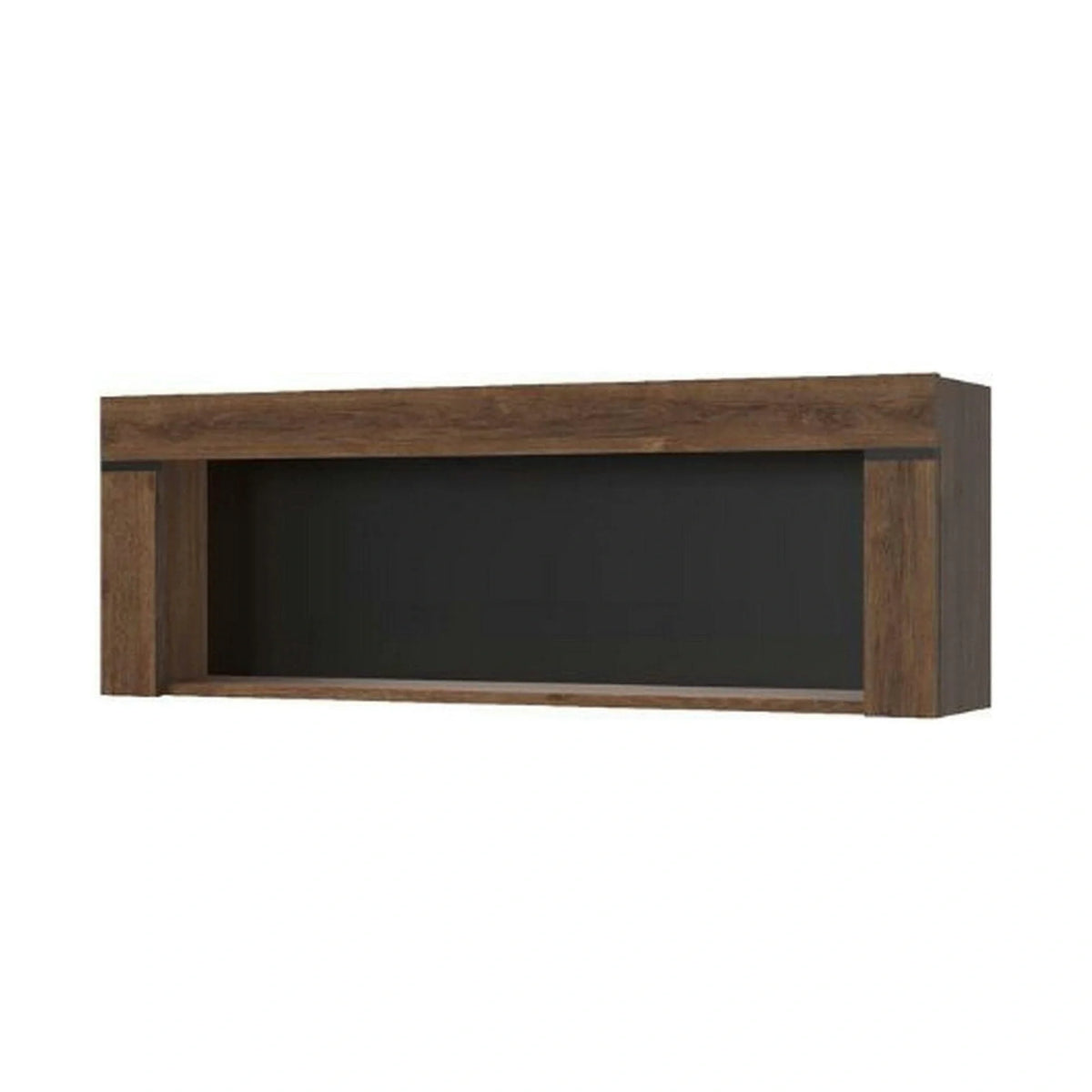 Raft BRASS, stejar brun, PAL, 160x23x39 cm