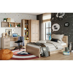 Raft DOORSET 135, PAL laminat, stejar navarra, 135×38.4×24.6 cm