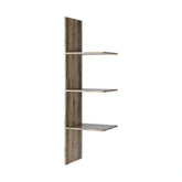 Raft Jagger, stejar inchis, PAL laminat, 47x40x162 cm