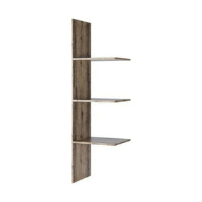 Raft Jagger, stejar inchis, PAL laminat, 47x40x162 cm