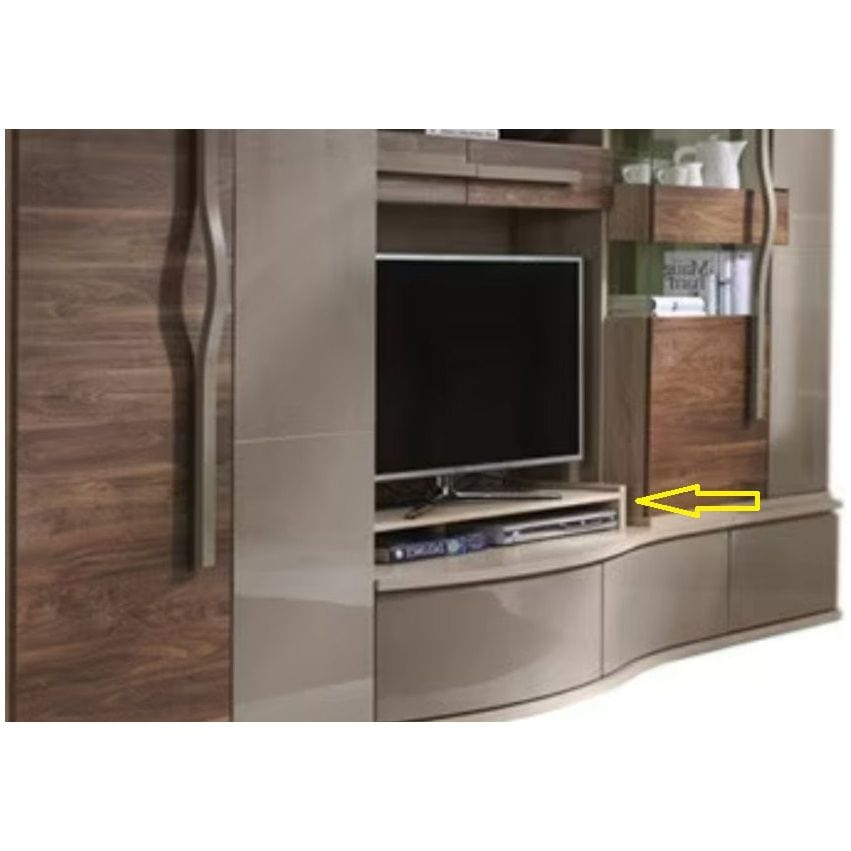 Raft CHANELL AU7, stejar, PAL melaminat, 98x37x14 cm