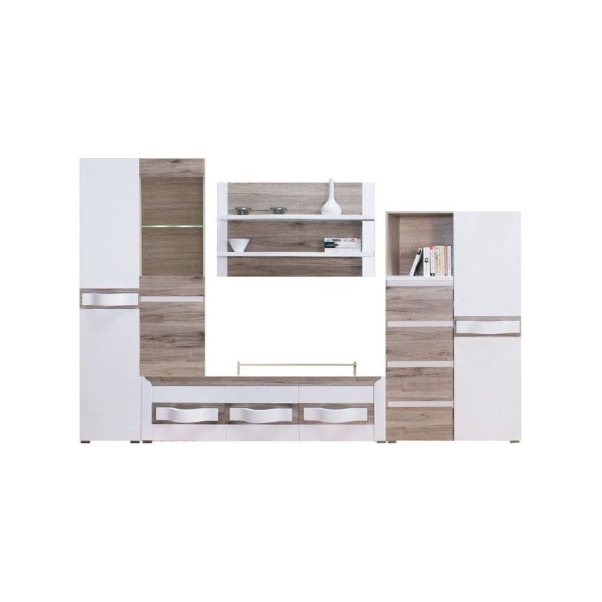 Raft PASSIONATA PS7, maro deschis, PAL laminat, 98x37x14 cm