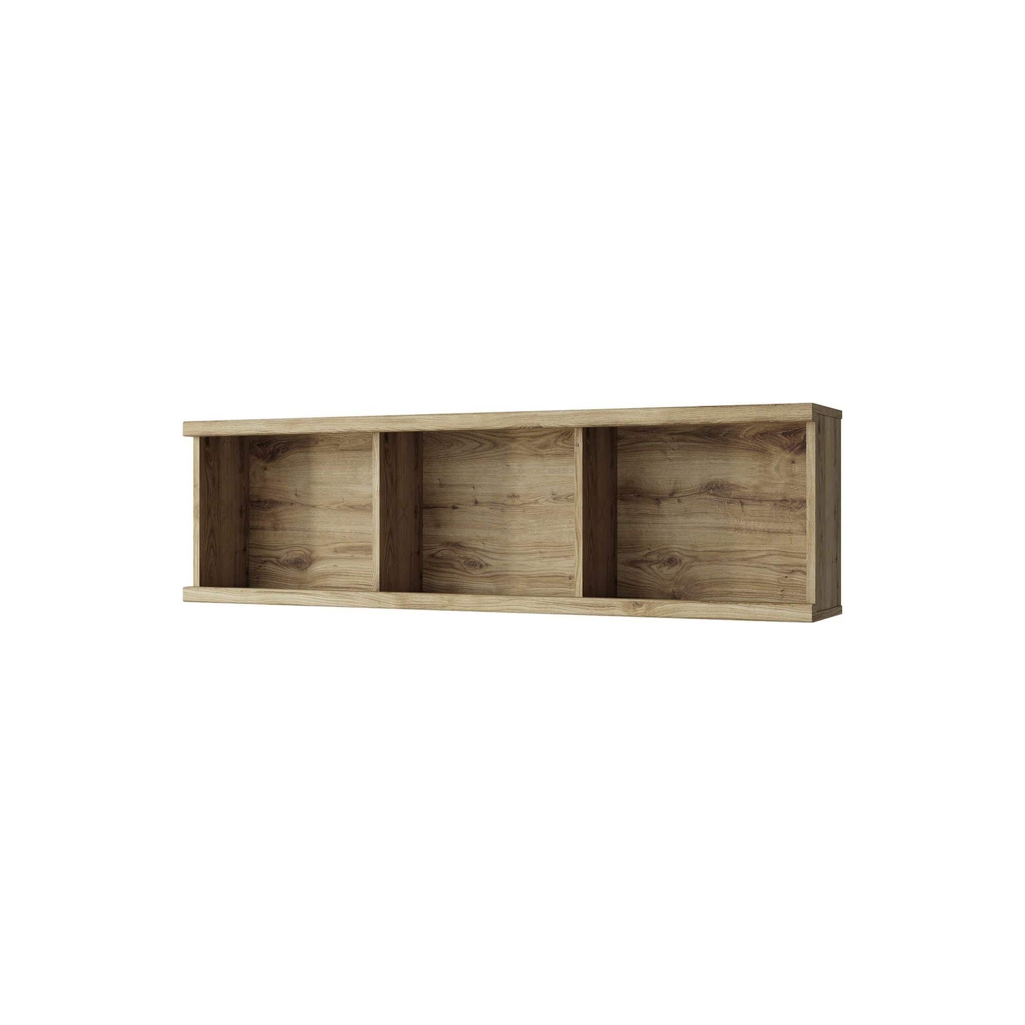 Raft DOORSET 135, stejar navarra, PAL laminat, 135x38x25 cm