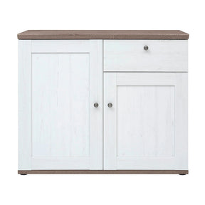 Comoda STOCKHOLM, alb andersen/stejar sonoma, PAL, 103x43x88 cm