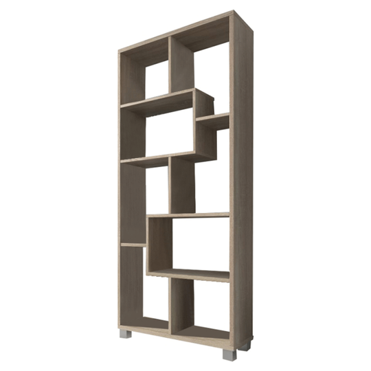 Biblioteca ADEN, stejar sonoma, 69x25x161,30 cm