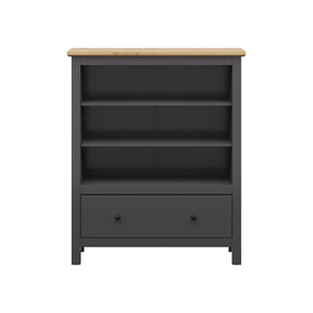 Comoda HESEN, gri grafit/stejar artizanal, PAL, 101x44x121 cm