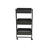 Carucior servire MIKE, negru, metal, 43x35x79 cm