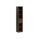 Biblioteca NEPO PLUS, stejar nobil, PAL laminat, 40x34x197 cm