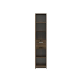 Biblioteca NEPO PLUS, stejar nobil, PAL laminat, 40x34x197 cm