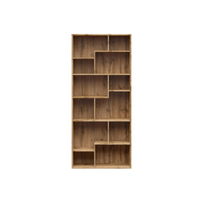 Biblioteca TETRIX, stejar wotan, PAL, 87.5x33.5x197.5 cm