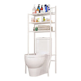 Raft deasupra toaletei REMIN, metal, alb, 3 polite deschise, 61x37x151 cm