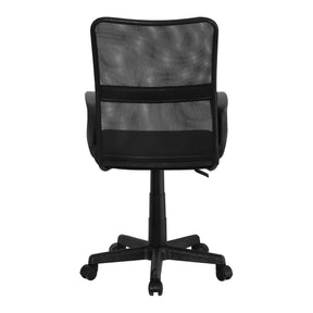 Scaun birou REMO 3 NEW, negru, plasa/plastic, 51x53x84/94 cm
