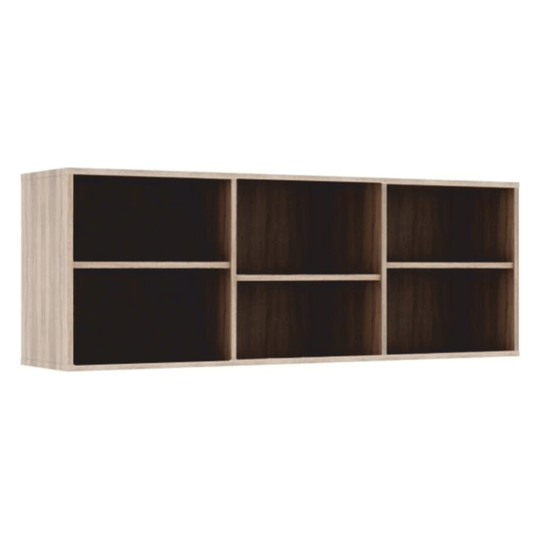 Etajera suspendata, DUNAJ TIPUL12, DTD laminat, stejar sonoma, 135x48,6x32 cm