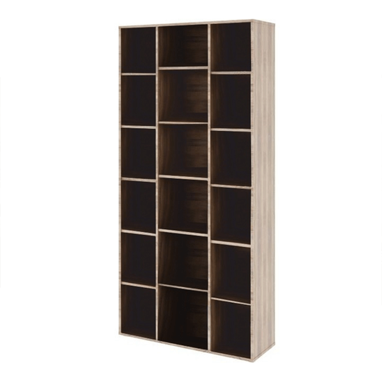 Biblioteca DUNAJ TIP 13 , PAL melaminat, stejar sonoma, 90x32x190.8 cm