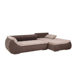 Coltar extensibil ROSARIO - OANA, gri/turcoaz, 300X200X76 CM