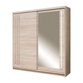 Dressing EFFECT, stejar sonoma, PAL melaminat, cu 2 usi, 200x59x216 cm