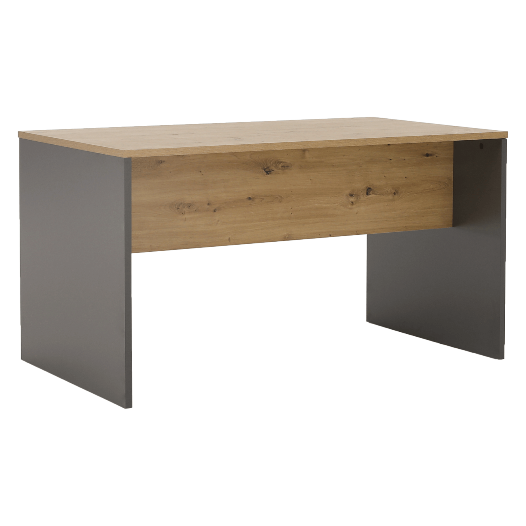 Masă de birou, grafit/stejar artisan, RIOMA NEW TYP 16