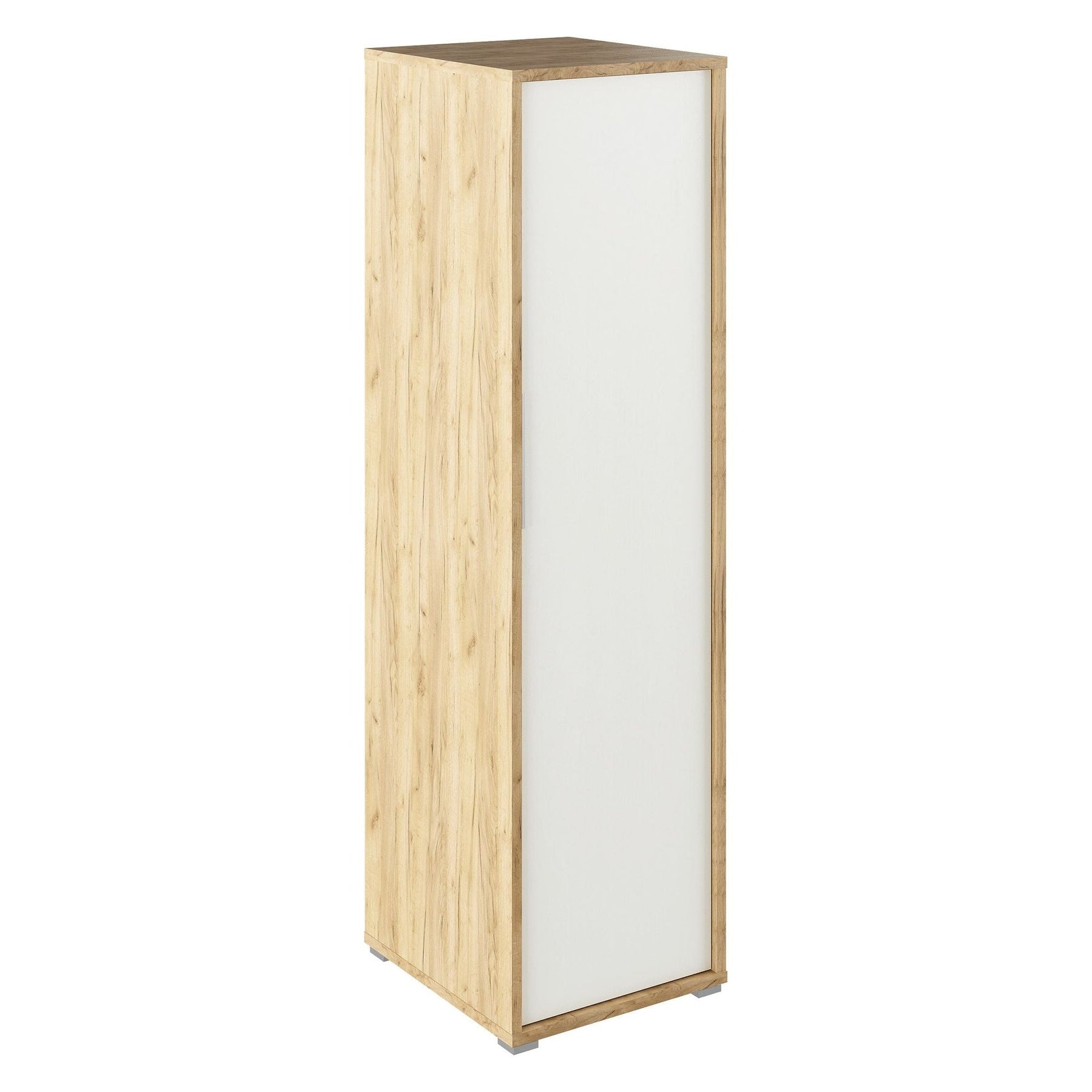 Dulap RIOMA TYP 20, stejar artisan/alb, DTD laminat, 50x55x182.6 cm
