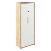 Dulap RIOMA TYP 31, stejar artisan/alb, DTD laminat, cu incuietoare, 75x38x182.6 cm