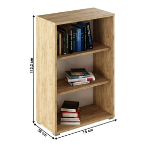 Etajera RIOMA TYP 04, stejar artisan, DTD laminat, 75x38x112.2 cm