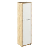 Dulap RIOMA TYP 08, stejar artisan/alb, DTD laminat, 50x38x182.6 cm