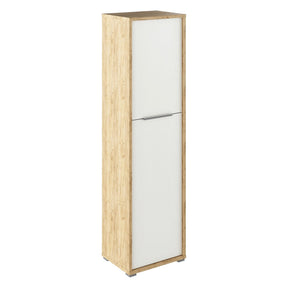 Dulap RIOMA TYP 08, stejar artisan/alb, DTD laminat, 50x38x182.6 cm