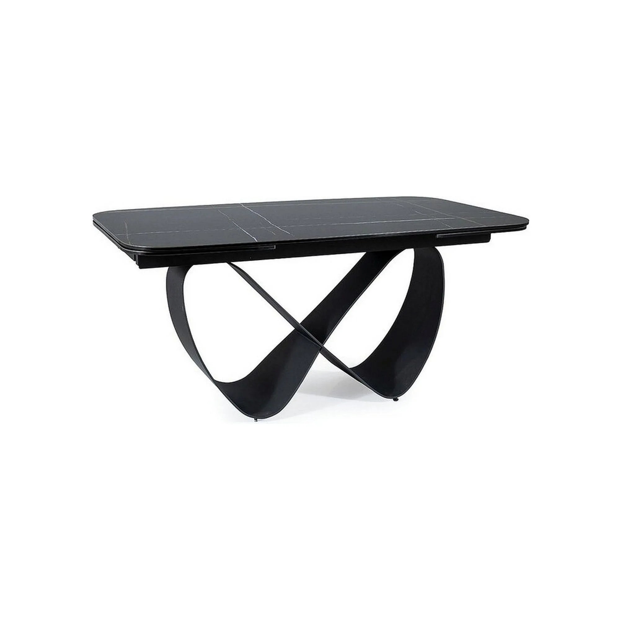 Masa Infinity Masa extensibila INFINITY CERAMIC, negru, sticla securizata/ceramica ...
