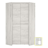 Dulap haine ANGEL typ 21, PAL melaminat, alb craft, 96x190,5x96 cm