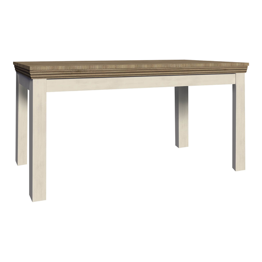 Masă extensibilă pentru dining, pin nordic/stejar sălbatic, 160-203x90 cm, ROYAL ST