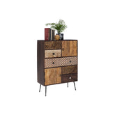 Comoda TAMANI, stejar, lemn, 80x38x108 cm