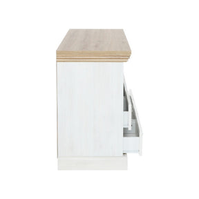 Comoda TV ROYAL RS, PAL, pin nordic/stejar salbatic, 127x46x75 cm