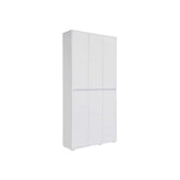 Pantofar LIV, alb, PAL laminat, 100x34x210 cm
