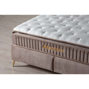 Saltea BALMAIN, stofa catifelata grej - BF 20, 160x200 cm