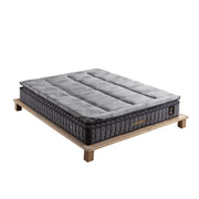 Saltea HYPNOZ, stofa catifelata gri - Luna 17,  160x200 cm