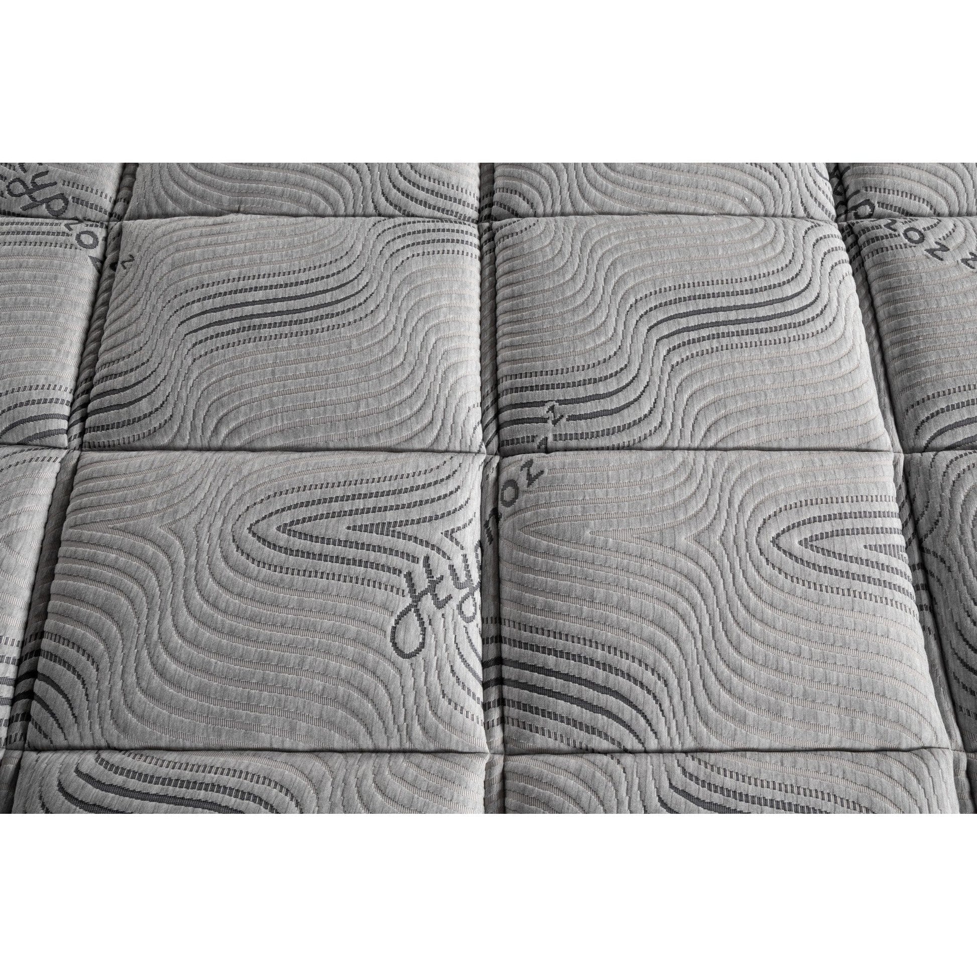 Saltea HYPNOZ, stofa catifelata gri - Luna 17,  160x200 cm