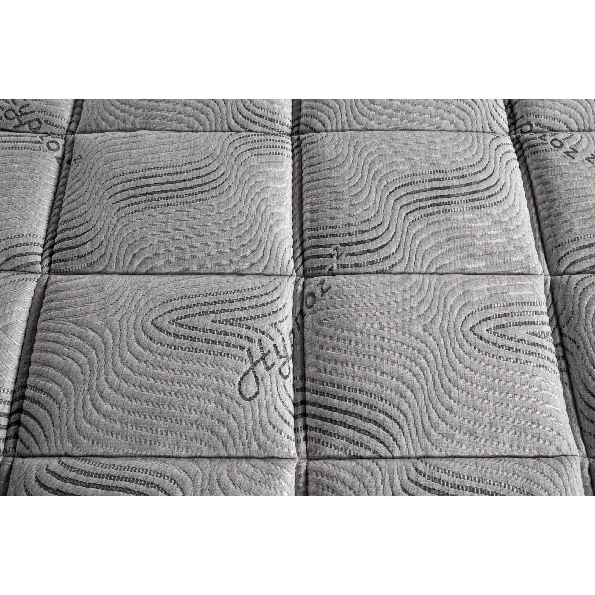 Saltea HYPNOZ, stofa catifelata gri - Luna 17,  160x200 cm