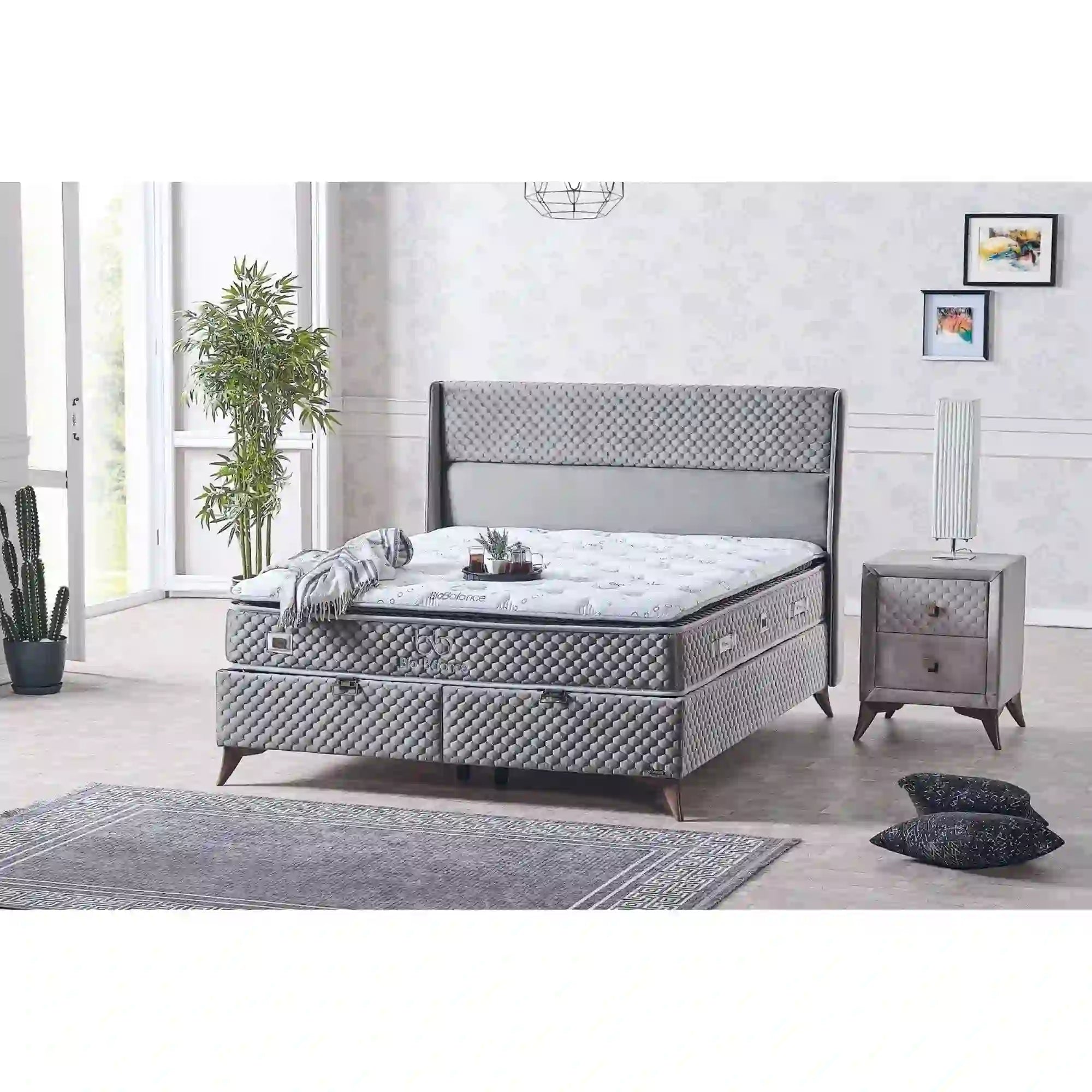 Saltea 180x200 ARTEMIS COLLECTION OCN-28474, alb/gri