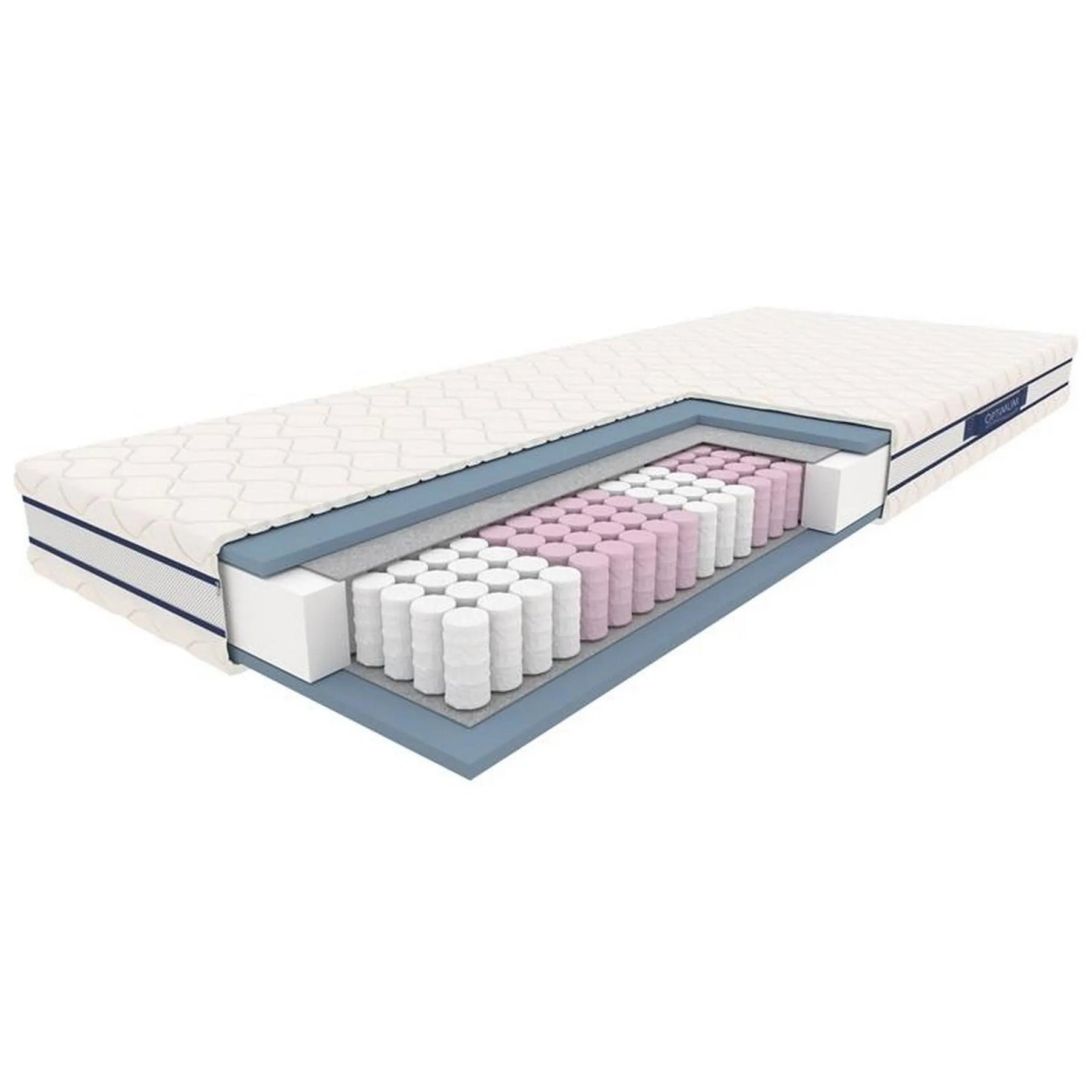 Saltea albă 180x200 cu sistem de arcuri, ideală pentru un dormitor confortabil – primabucata