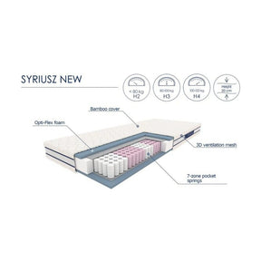 Saltea 90x200 HOUSTON OCN-36801, alb