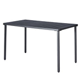 Masa gradina SALTON, negru, metal, 130x70x75 cm