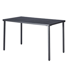 Masa gradina SALTON, negru, metal, 130x70x75 cm