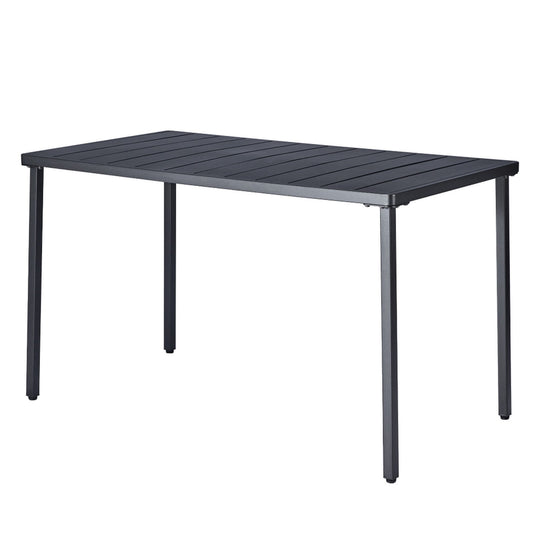 Masa gradina SALTON, negru, metal, 130x70x75 cm