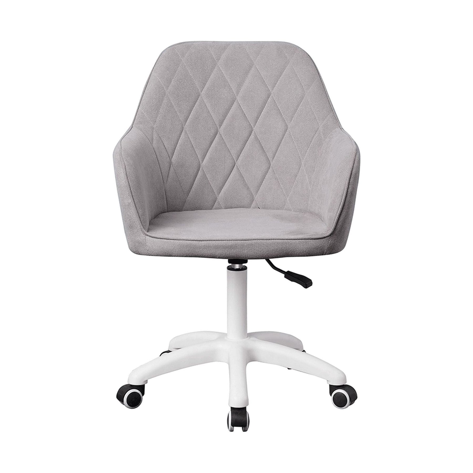 Scaun de birou SANTY, gri, metal/stofa, 60x62x85-100 cm