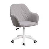 Scaun de birou SANTY, gri, metal/stofa, 60x62x85-100 cm