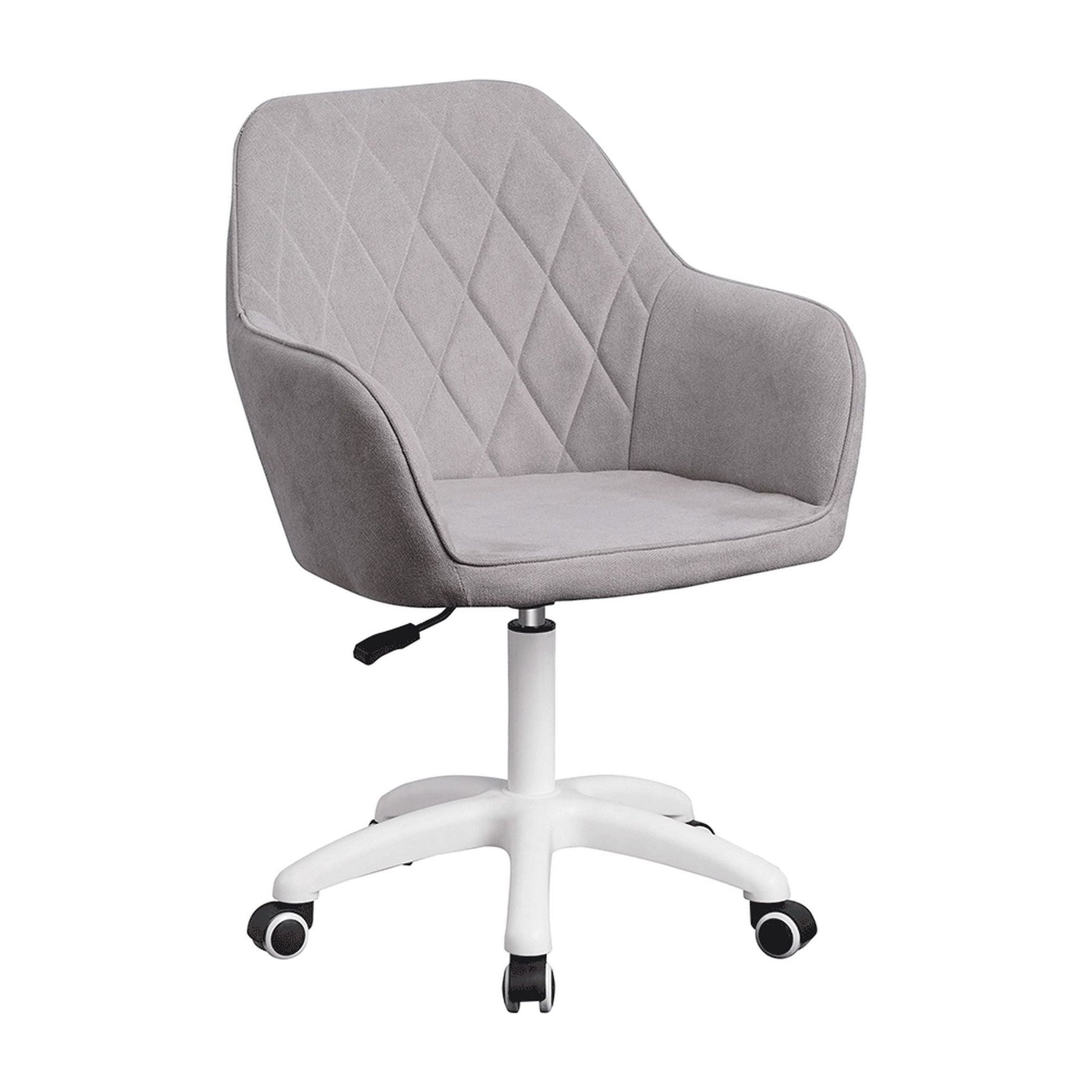 Scaun de birou SANTY, gri, metal/stofa, 60x62x85-100 cm