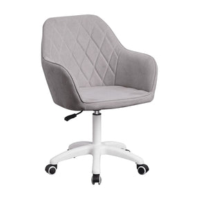 Scaun de birou SANTY, gri, metal/stofa, 60x62x85-100 cm