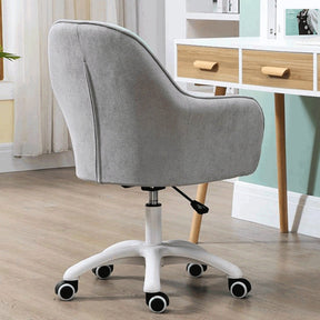 Scaun de birou SANTY, gri, metal/stofa, 60x62x85-100 cm