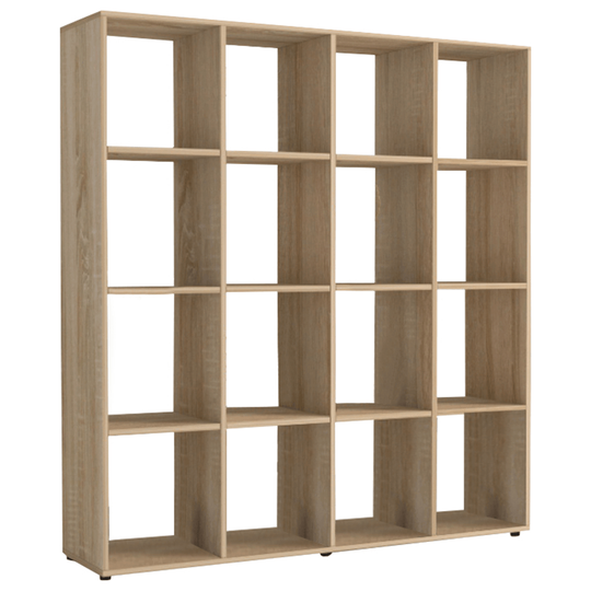 Biblioteca SARAH, stejar sonoma, PAL melaminat, 139x33x144 cm