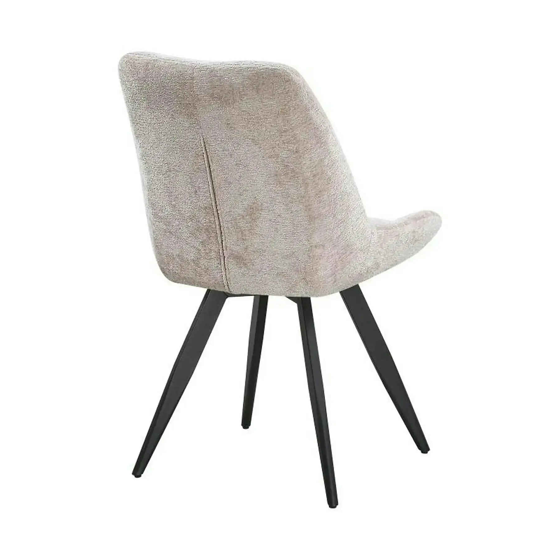 Scaun ART, stofă/metal, bej/negru, 65×56×86 cm